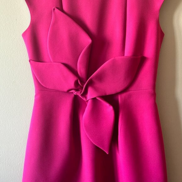 Women's 2 (6) Ted Baker London Magenta Polly Structured Bow Mini Dress Bold Fun - Picture 6 of 11